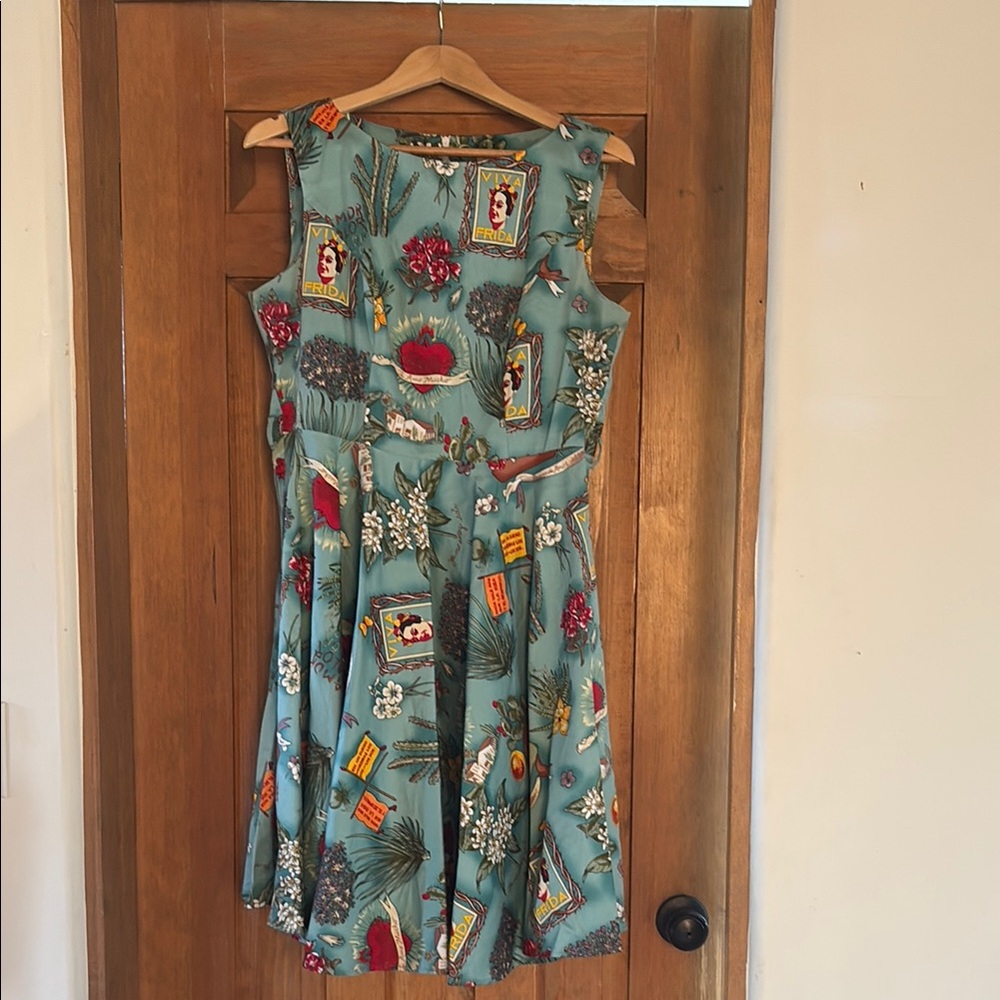 Grace Karin Blue Red Sleeveless Sundress